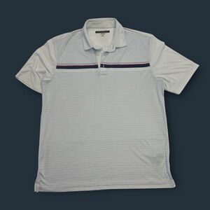 Greg Norman Striped Golf Polo